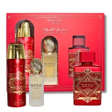 LATTAFA BADEE AL OUD SUBLIME GIFT SET-EDP 3.4 oZ / BODY SPRAY 6.67oz / HAIR MIST