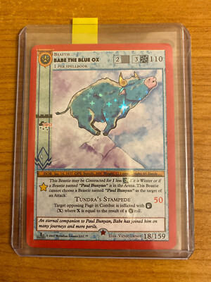 Metazoo Cryptid Nation Babe The Blue Ox 1st Edition Reverse Holo 18/159