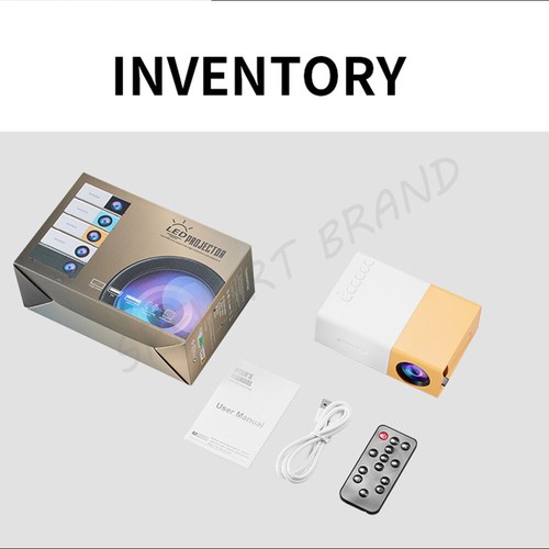 1080P Full HD LED Portable Mini Projector Home Theater Cinema HDMI Laptop Office - Picture 14 of 25