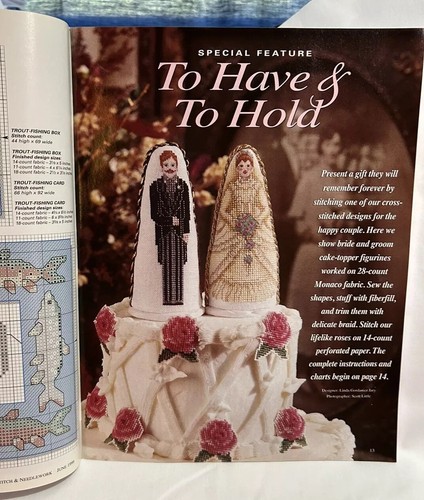 Kreuzstich & Handarbeit Juni 1996 Hochzeit Sampler Hardanger Teeservice & andere - Bild 4 von 7