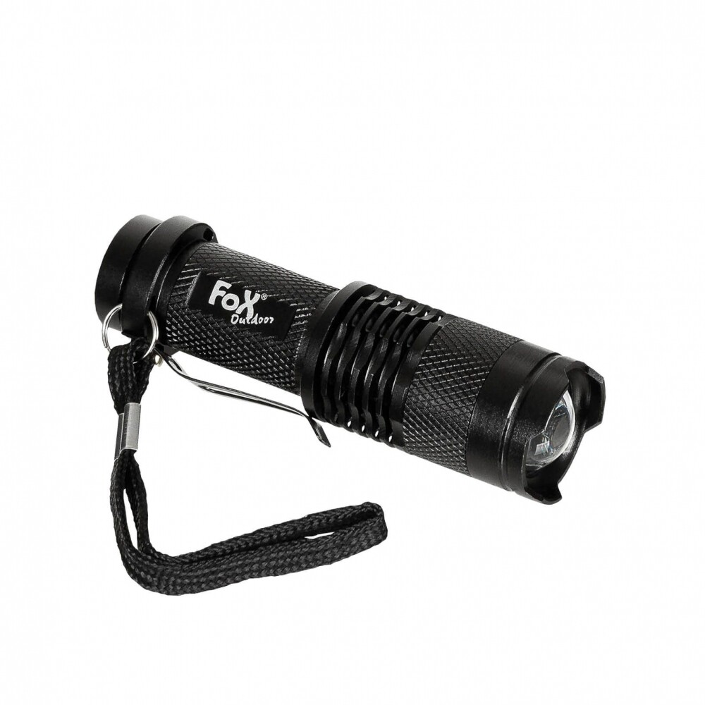 Fox Outdoor 26370 - Мини-настольная лампа - mit Gürtelclip - LED - schwarz