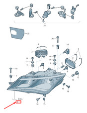 SEAT LEON 5F Front Right Headlight RHD 5F2941006 NEW GENUINE