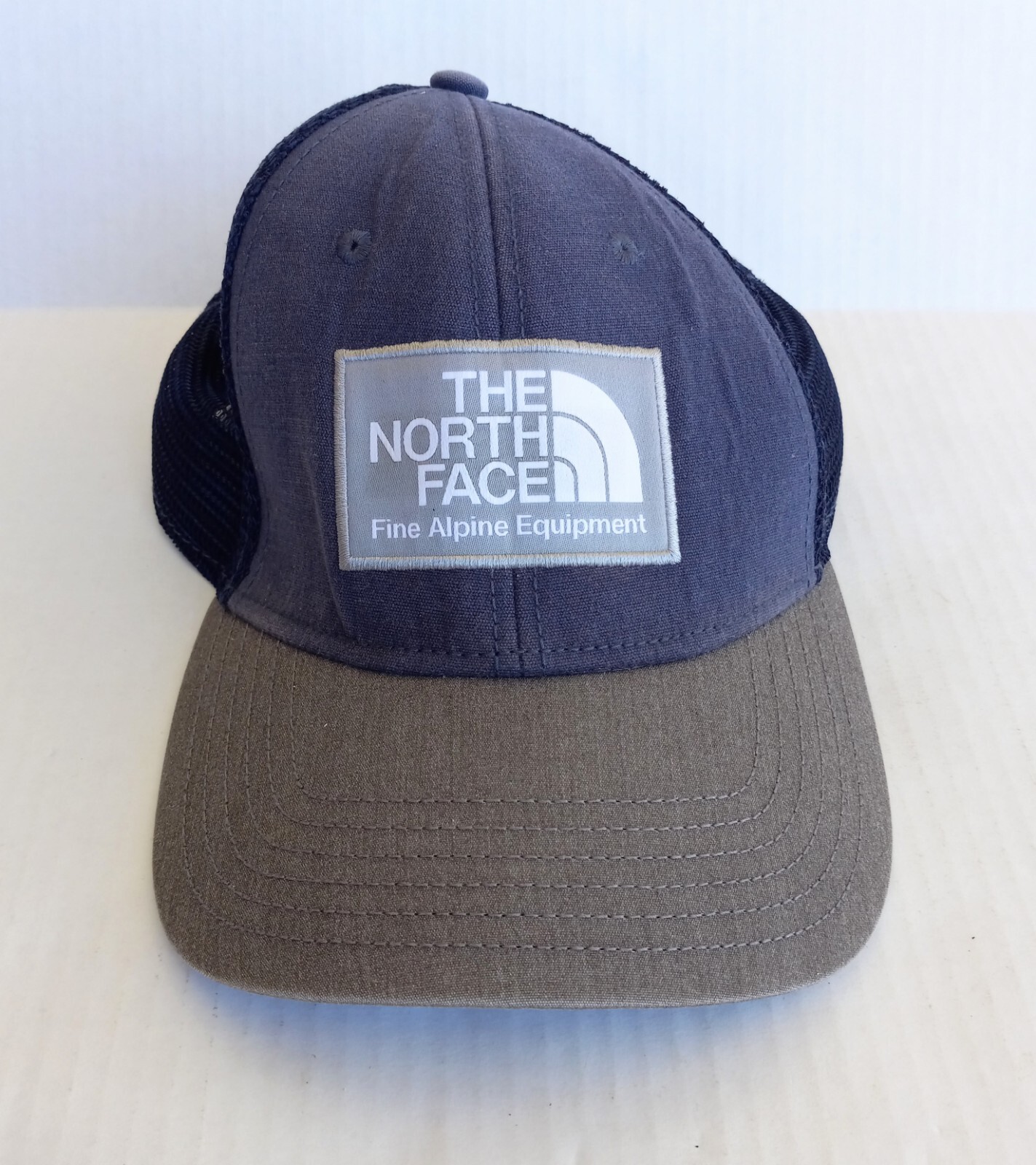 The North Face Alpine Trucker Snapback Hat in Blue with Mesh Back