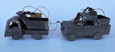 Creative Co-Op XM1750 Barnyard Christmas 4" Rustic Metal Truck Ornament Set of 2
