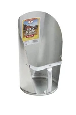 Little Giant Galvanized 6 Quart Feed Scoop for Livestock