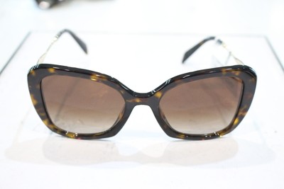 Prada PR 03YS 2AU6S1 Tortoise Plastic Butterfly Sunglasses Prada Brown Gradient Butterfly Ladies Sunglasses PR 03YS  main image 3