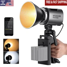 Compact 65W COB LED Video Light 2.4G Wireless Control Dimming Bowens Mount New