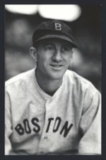 SKI MELILLO Real Photo Postcard RPPC 1935 Boston Red Sox George Burke 