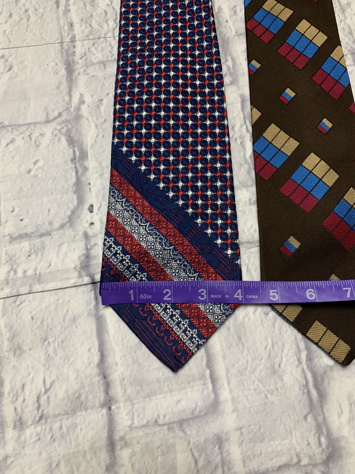 Vintage Tie Lot Mid Century Modern - image 12
