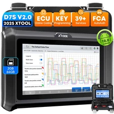 XTOOL D7S V2.0 OBD2 Full System Scanner Bi-direction Tool Key Programming FCA