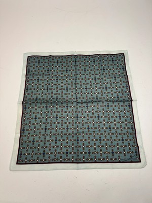 Vintage Gucci Horsebit Scarf Blue black