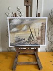 Contemporary Oil On Paper Painting 40x 30cm