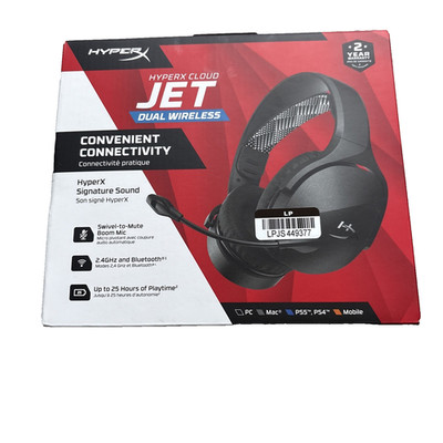 HyperX - Cloud Jet Dual Wireless Gaming Headset for PC, Mac, PS5, PS4