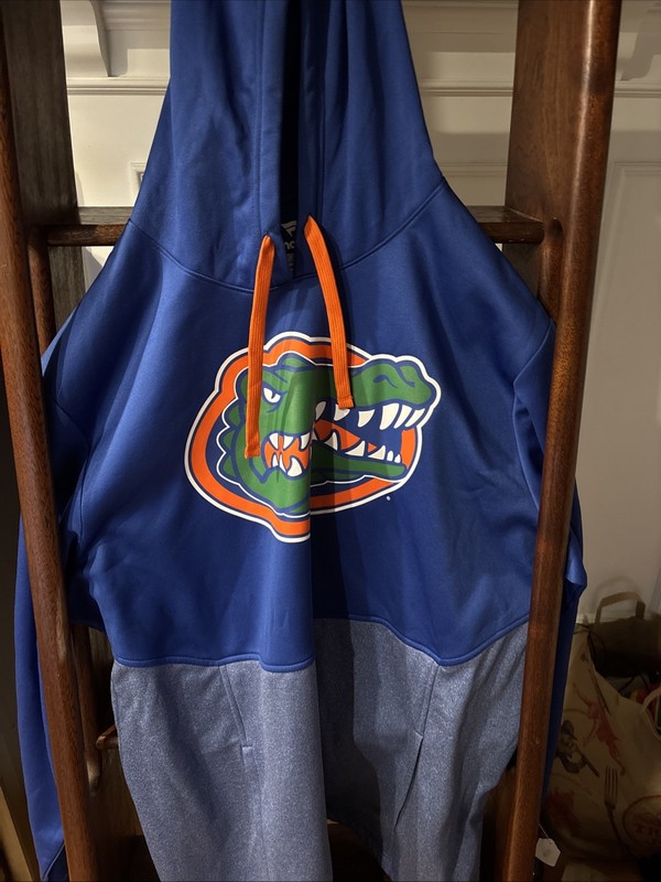 Florida Gators Sweatshirt Adult XXL Blue Pullover Fanatics Hoodie NCAA Mens