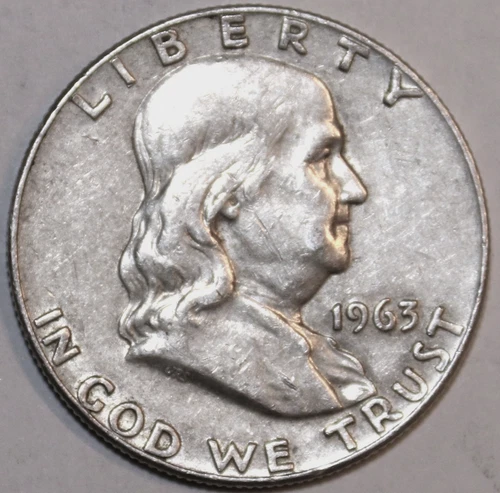 1963-D Franklin Half Dollar - 90% Silver - Extra Fine - #0794EB