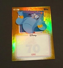 Topps Disneyland 70th Anniversary Genie 47/50 Gold Autograph Opportunity Card