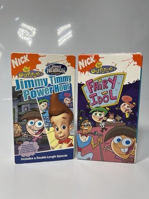 Nickelodeon The Fairly Odd Parents Fairy Idol VHS 2006 + Jimmy Timmy Power Hour