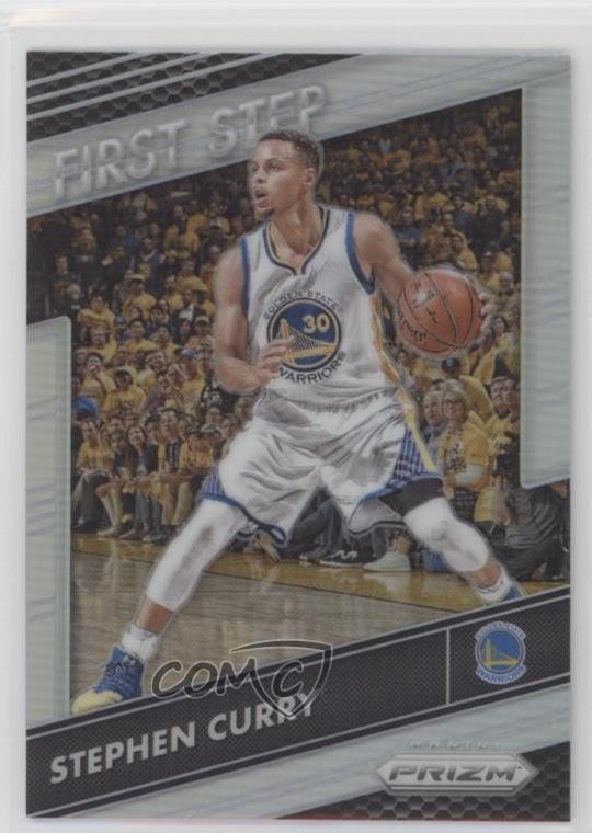 2016-17 Panini Prizm First Step Silver Prizm Stephen Curry #4 5jz