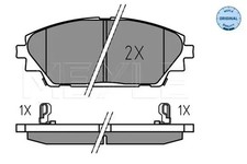 Plaquettes de frein Essieu avant 025 258 7516 MEYLE pour MAZDA 3 CX-3