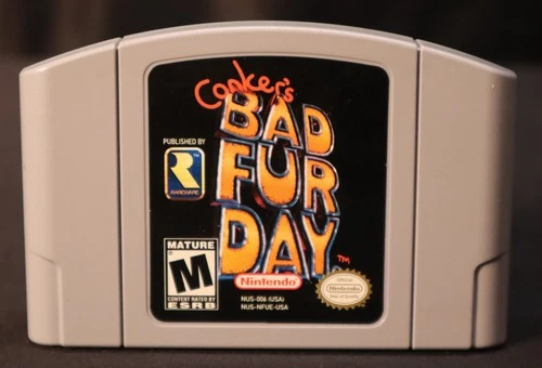 Conker's Bad Fur Day Nintendo 64 Cart Only N64 Authentic 1996 Tested