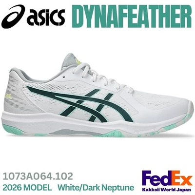 ASICS Table Tennis shoes DYNAFEATHER White/Dark Neptune 1073A064.102 UNISEX 2026