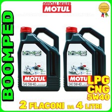 8 LITRI OLIO MOTORE MOTUL LPG - CNG 5W40 VEICOLI GAS METANO GPL C3 SN 02MO76