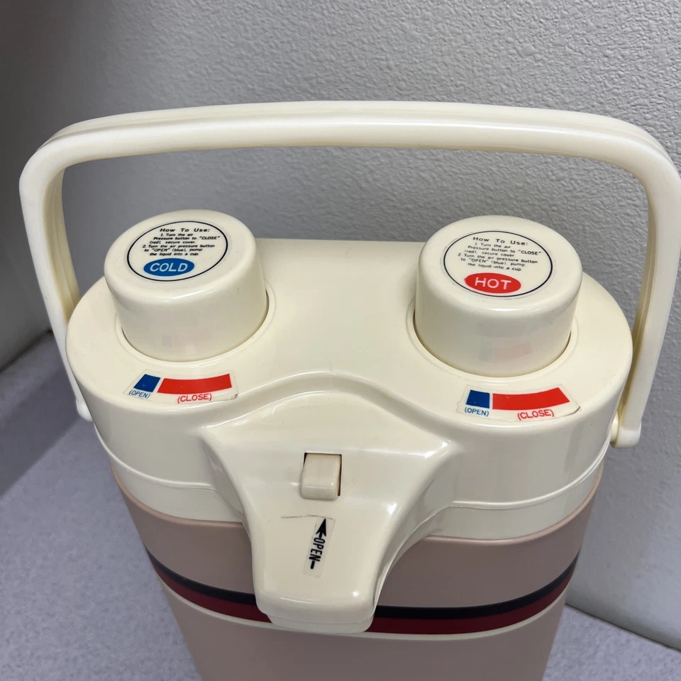 Dispensador de termo doble vintage - Botella de vacío doble olla de aire - frío y calor Foto 2 de 4