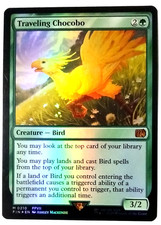 Traveling Chocobo マジック：ザ・ギャザリング英語版 Traveling Chocobo (Borderless) (Neon Ink Green) - FINAL FANTASY