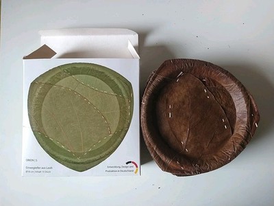 20 Einwegteller aus Laub Orion S 18cm Leaf Republic Nachhaltig Sustainable Essen