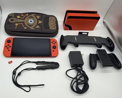 Nintendo Switch OLED Mario Red Edition 64GB + 128 GB MicroSD + Accessories