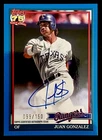 2026 Topps Series 1 Juan Gonzalez Red Foil (RAW)