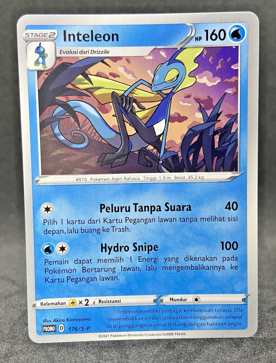 LIMITED Pokémon TCG Indonesia Inteleon Promo 176/S-P LP
