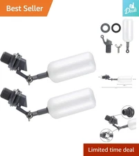 Automatic Fill Float Valve - 2-Pack for Ponds, Aquariums, & Hydroponic Systems