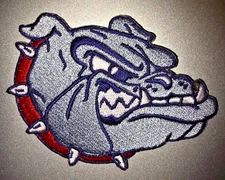 GONZAGA BULLDOGS Embroidered Iron / Sew On Patch 3.25"X2.25" SHIPPED FROM USA