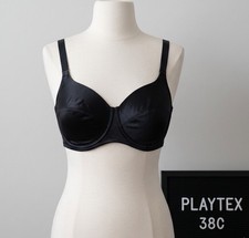 NWT Vtg PLAYTEX 7551 Feel Beautiful Second Skin Satin Lined Multi-Way 38C Bra
