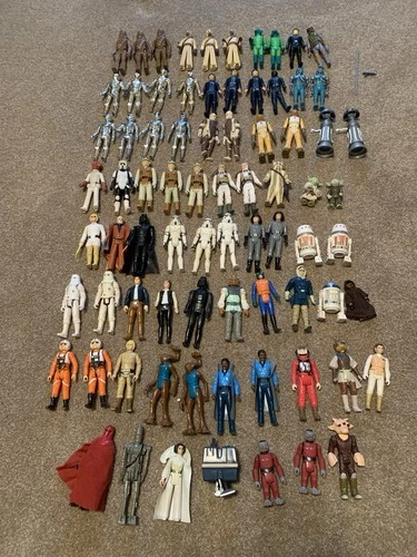New ListingSTAR WARS Huge 1978-83 LOOSE 77 3.75 Inch Size Figure Lot Kenner Vintage
