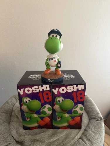 Dodgers Nintendo Yoshi Dodgers Super Mario Galaxy Movie Bobblehead Boxed #18