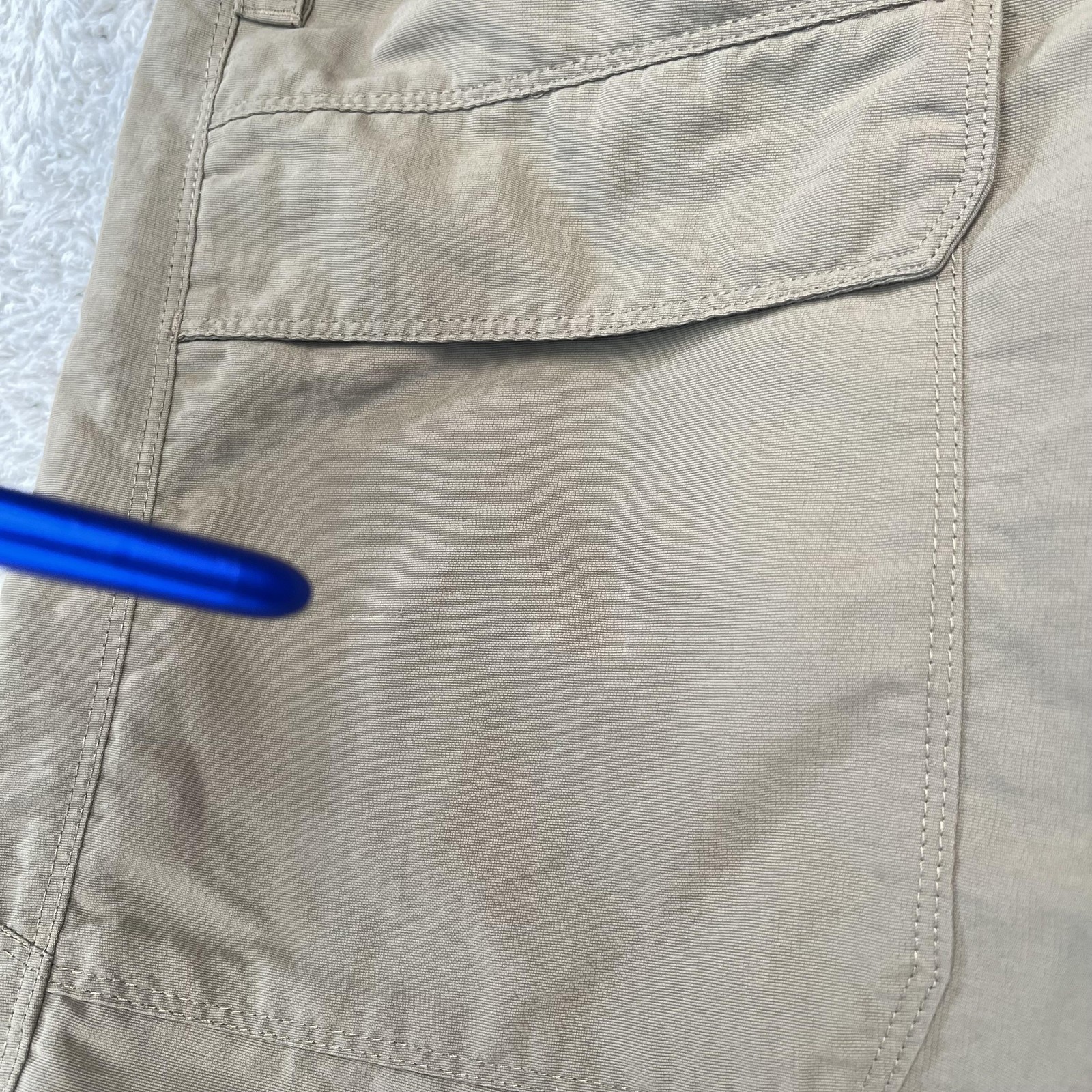The North Face Pants Mens 2XL Khaki Convertible Zip Off Nylon Hiking Cargo AJFB thumbnail 12