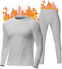 EXCELLENT THERMAL Mens Thermal Underwear Set, Soft and Warm Long Johns for Men