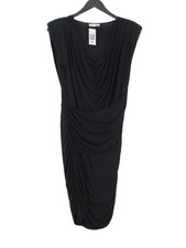 Whistles Bodycon Midi Dress UK10 in Black