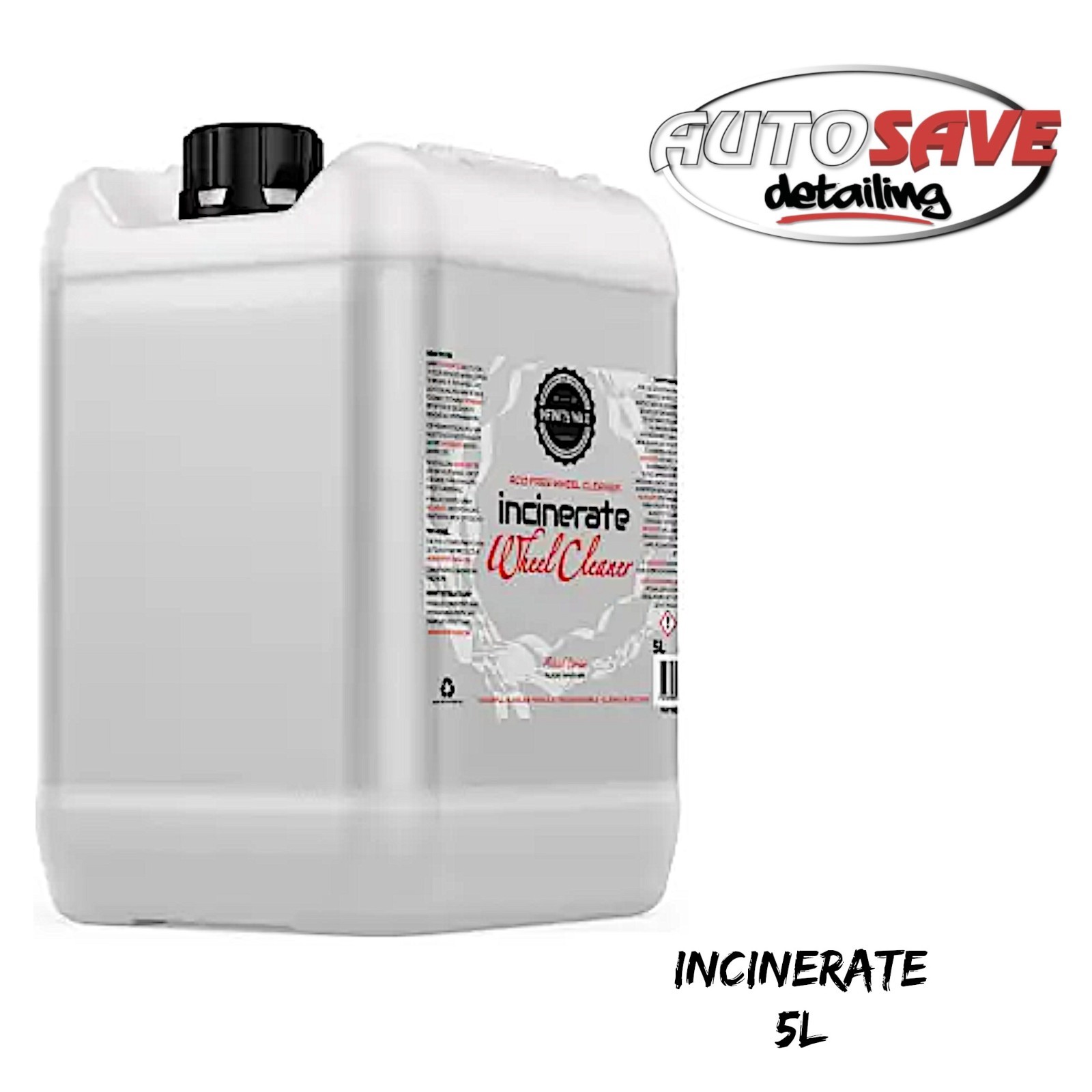 Infinity Wax - Incinerate Wheel Cleaner 5L Highly Concentrated, Alkaline
