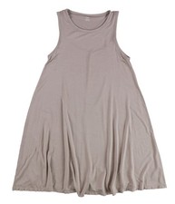 American Eagle Womens Solid Cut Out Back A-line Dress