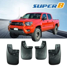 Front Rear Splash Mud Flap Guard Fit 2005-15 Toyota Tacoma With OE Fender Flare