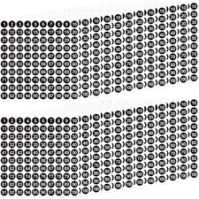 5000 Pcs 1 to 100 Number Stickers Small Number Dot Labels for Office Locker