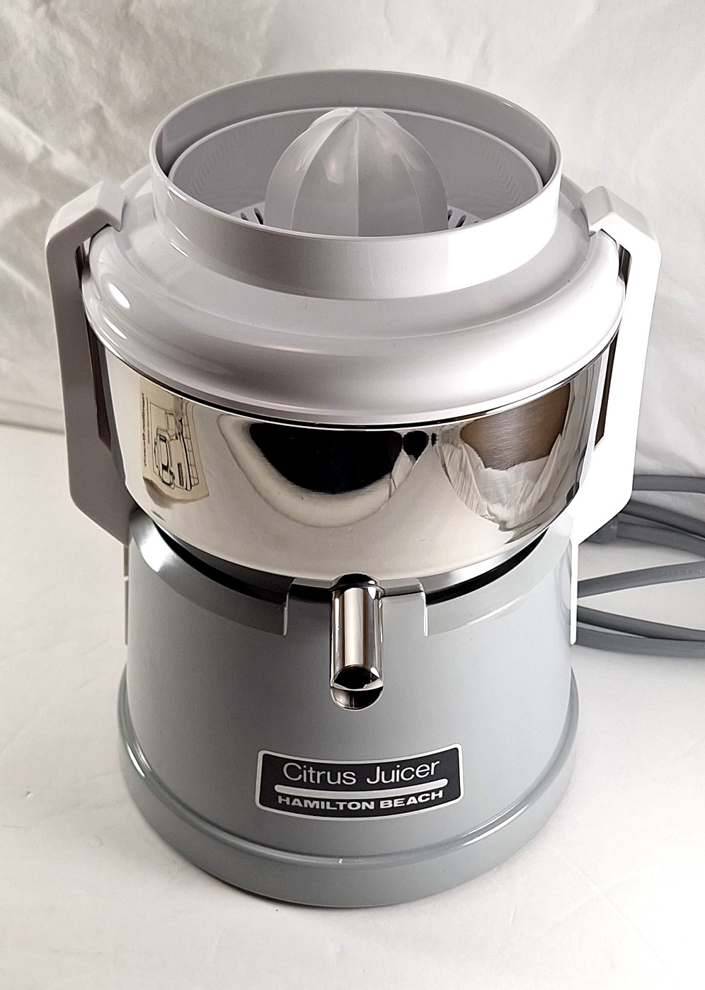 Hamilton Beach Electric Commercial Citrus Juicer  924 Vintage Gray