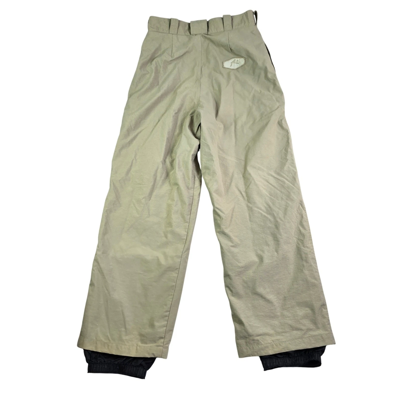 Vintage Y2K Rusty Snow Pants Mens Small Tan Snow Boarding Ski Snowboard Winter