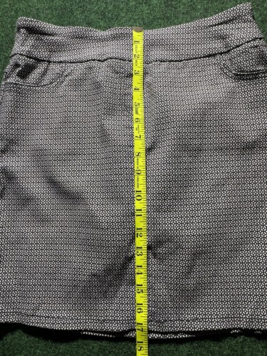 SLIM-SATION Skort Donna Tg 8 Nero Golf Elasticizzato Pancia Pannello di Controllo Pickleball - Foto 4 di 13