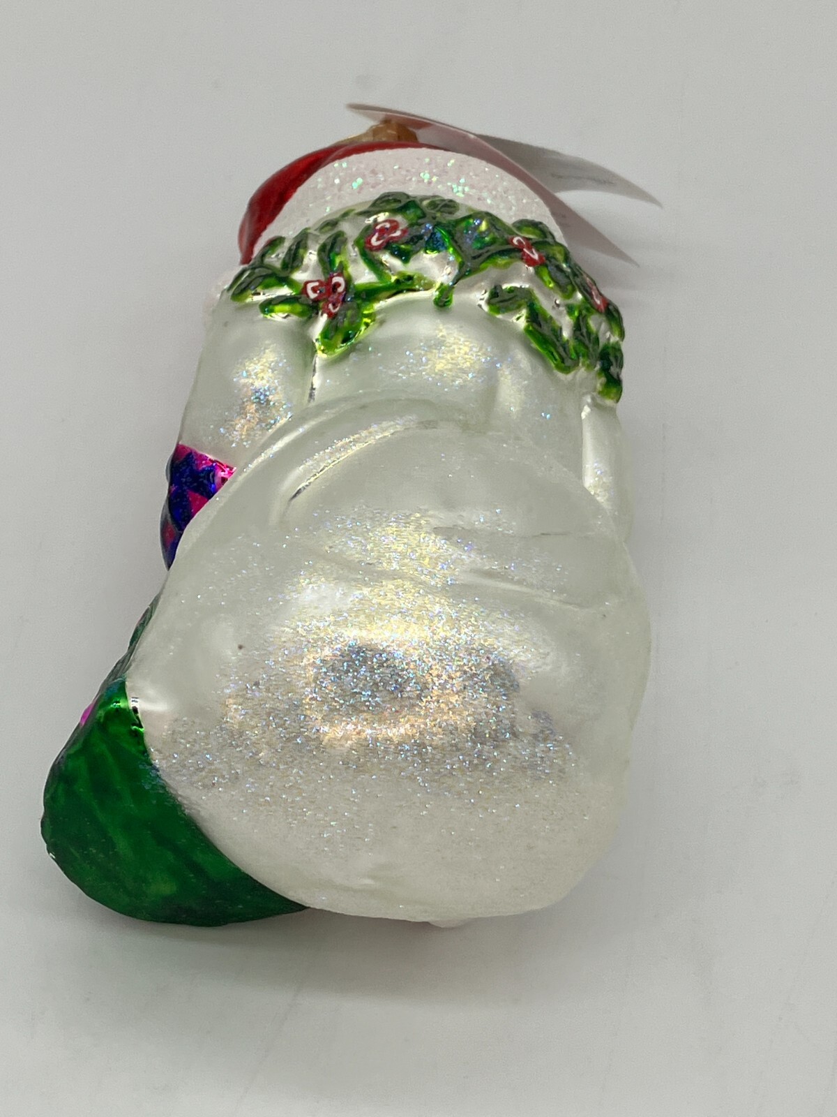 Vintage NEW Christopher RADKO 1999 HOLLY DAY Glass Ornament 99-036-0 Poland Big