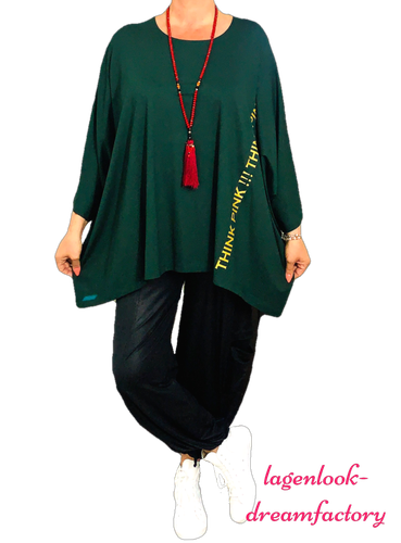 MYO-Lagenlook Oversize Big-Kasten-Shirt Tunika THINK PINK 46,48,50,52,54,56,58 - 第 5/10 張圖片