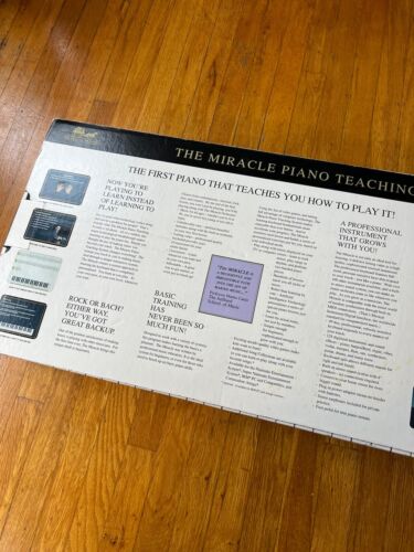 Sistema de enseñanza de piano The Miracle Nintendo NES CIB con insertos de espuma probado como nuevo - Imagen 4 de 24